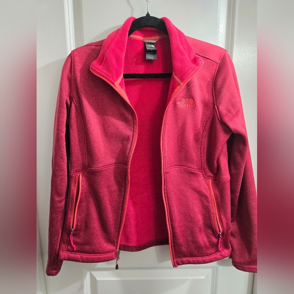 Women’s Medium The North Face Agave Fall Zip Jacket Red Cayenne Heather - Picture 3 of 11